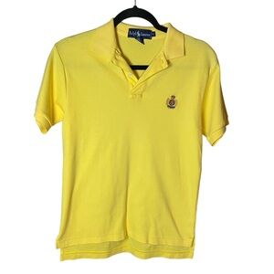 Vintage Ralph‎ Lauren Yellow Short Sleeve Polo Medium